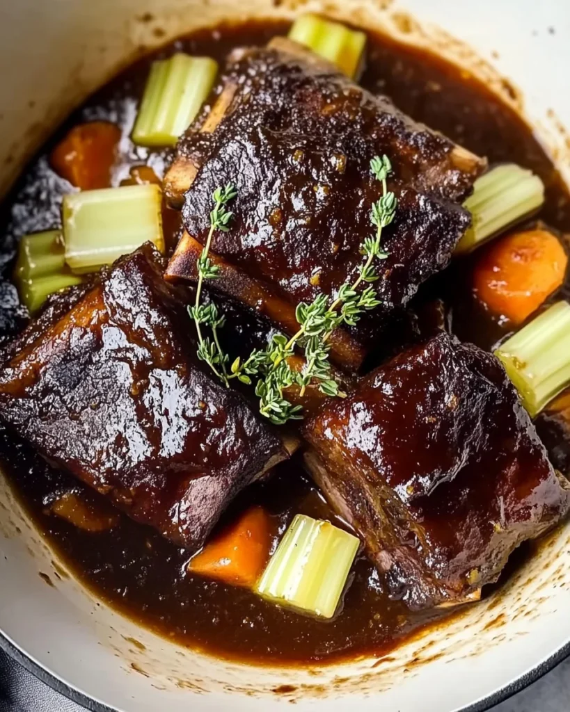 Flavorful Beef Short Ribs in Dutch Oven