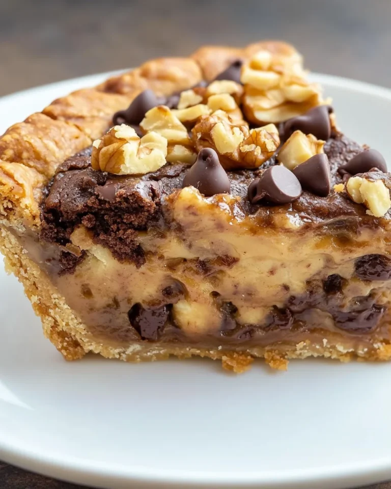 Gooey Chocolate Chip Cookie Pie