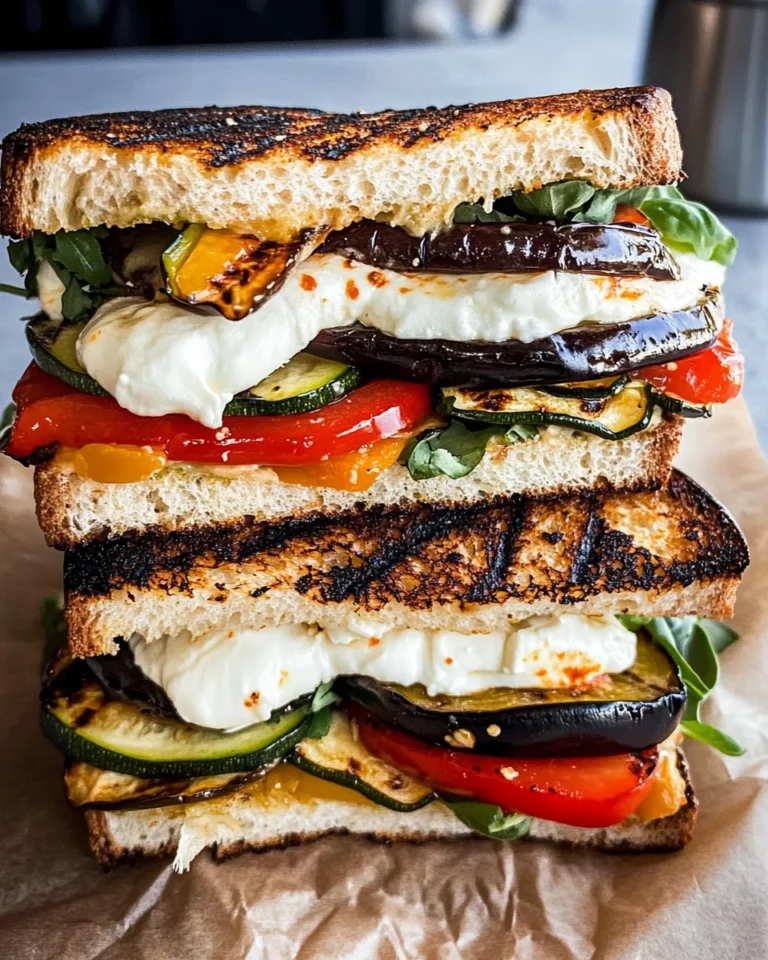Grilled Veggie & Mozzarella Sandwiches