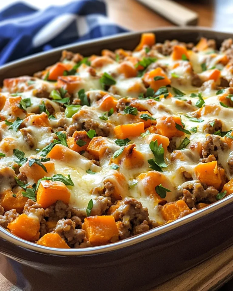 Ground Turkey Sweet Potato Bake Recipe