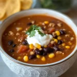 Ground Turkey Taco Soup