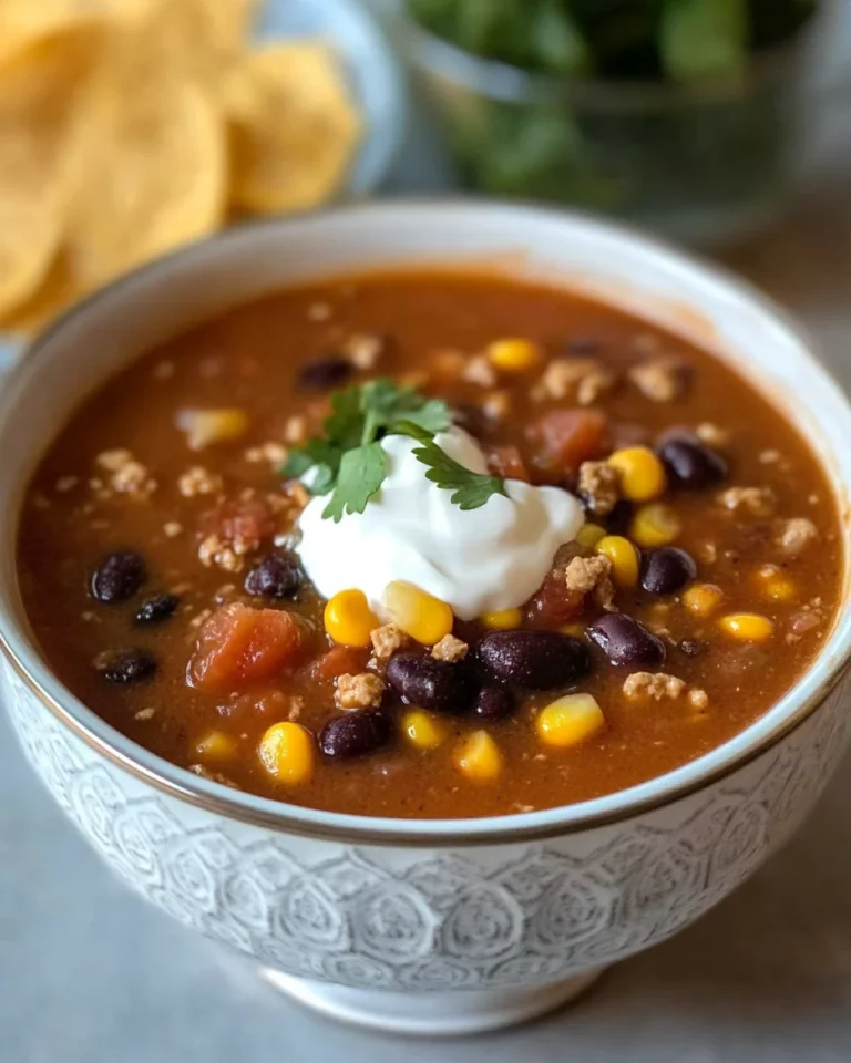 Ground Turkey Taco Soup