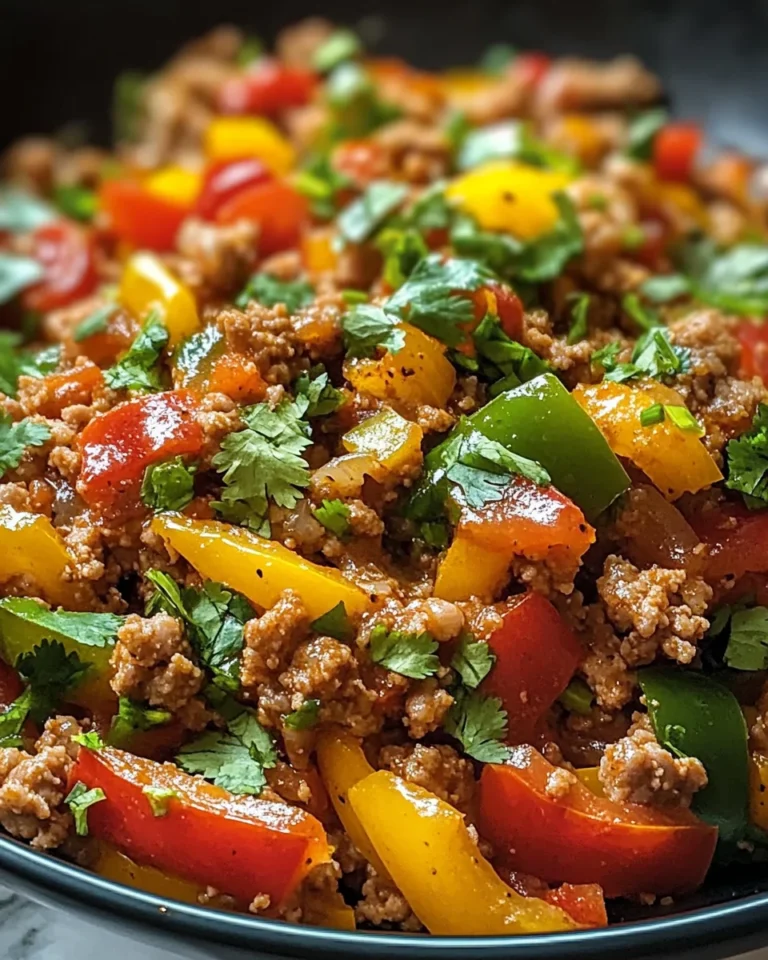 Ground Turkey and Peppers