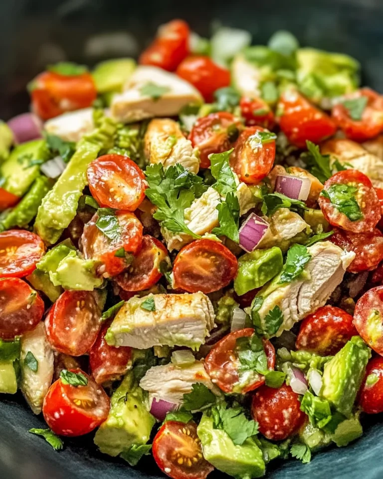 Healthy Avocado Chicken Salad Recipe