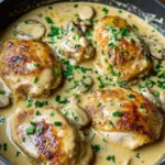 Irish Chicken in Whiskey Cream Sauce