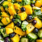 Mango Cucumber Salad with Blueberries and Avocado