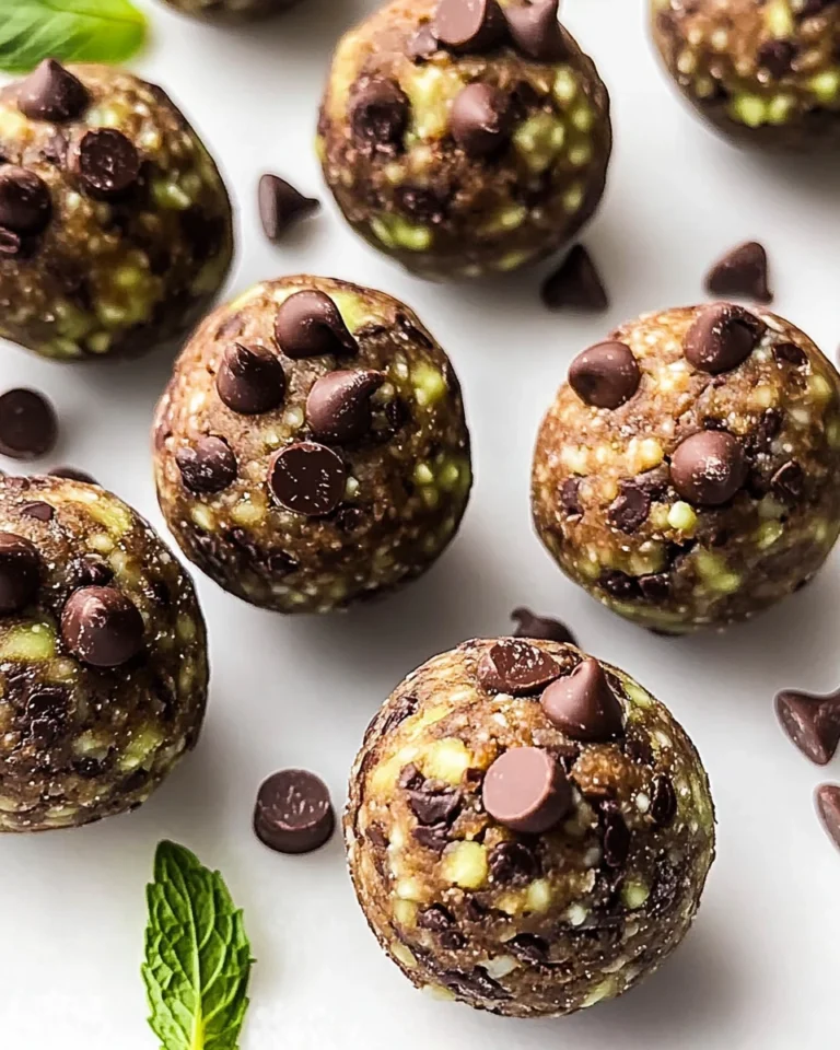 Mint Chocolate Chip Protein Balls