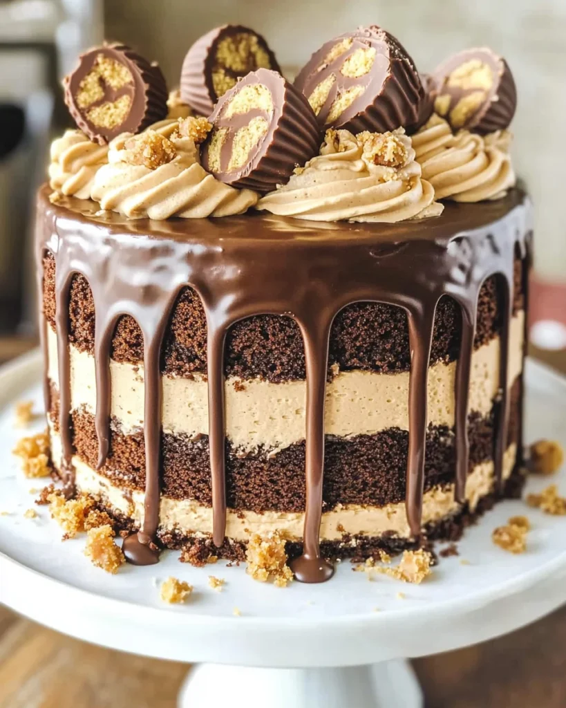 Peanut Butter Chocolate Layer Cake