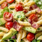 Quick Gluten Free Dairy Free BLT Pasta Salad