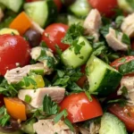 Quick Mediterranean Tuna Salad with No Mayo (Healthy)