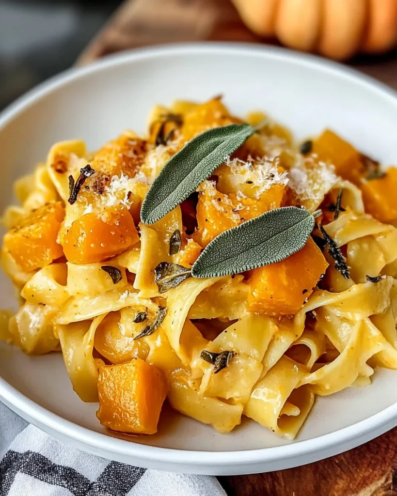Savory Butternut Squash & Sage Pasta
