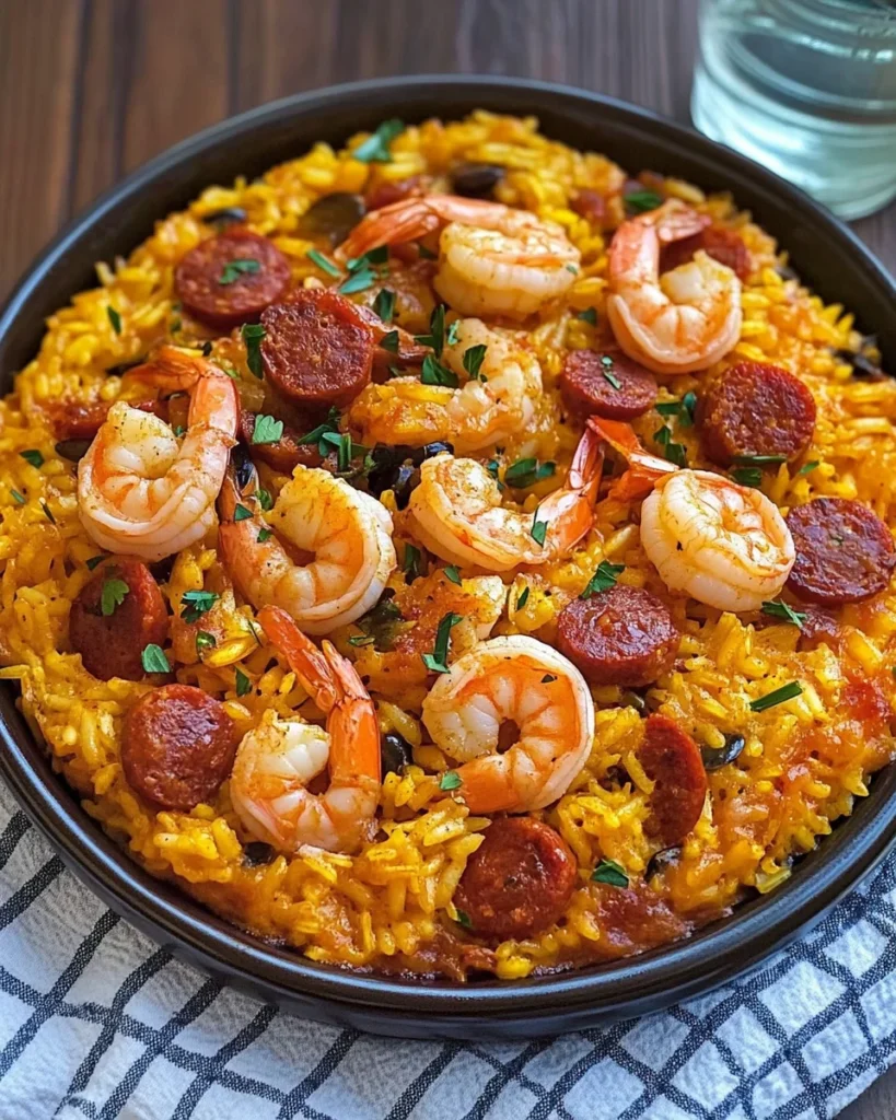 Shrimp and Chorizo Paella