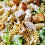 Simple Chicken Caesar Pasta Salad - theamazingfood