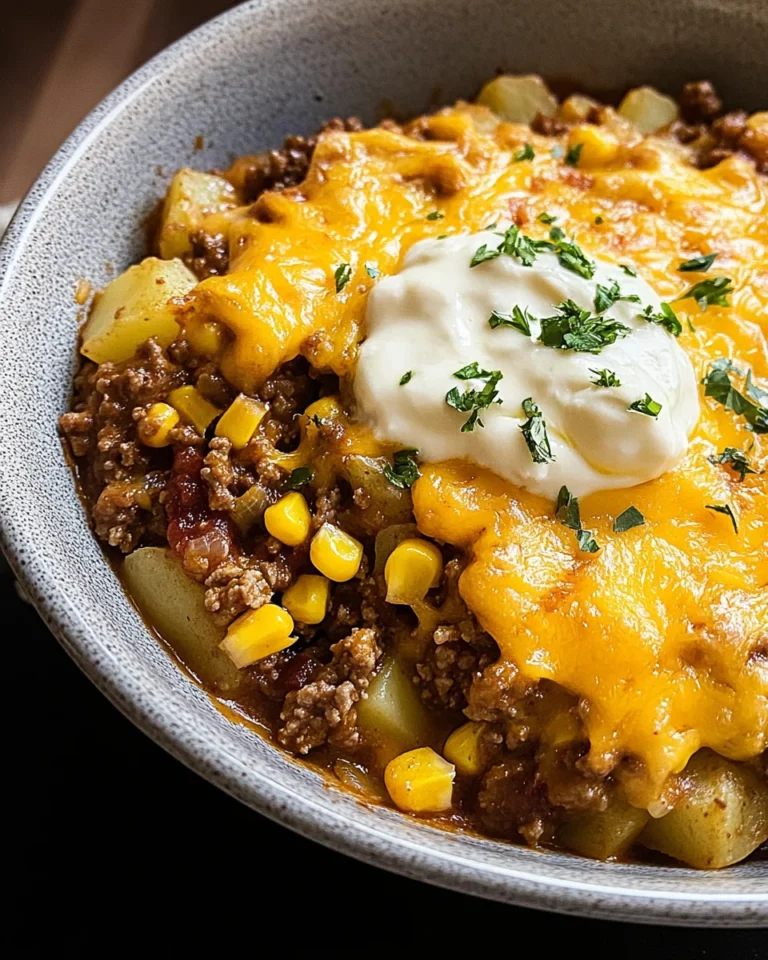 Slow Cooker Cowboy Potato Casserole