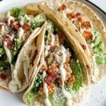 Smash Chicken Caesar Tacos