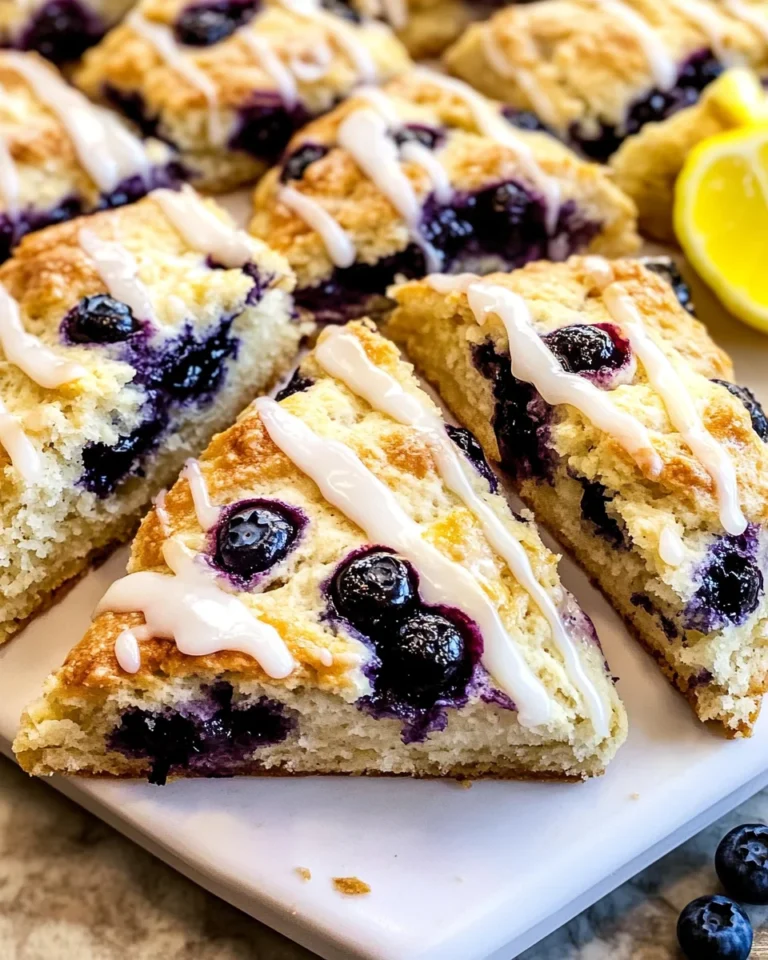 Sourdough Discard Blueberry Lemon Scones