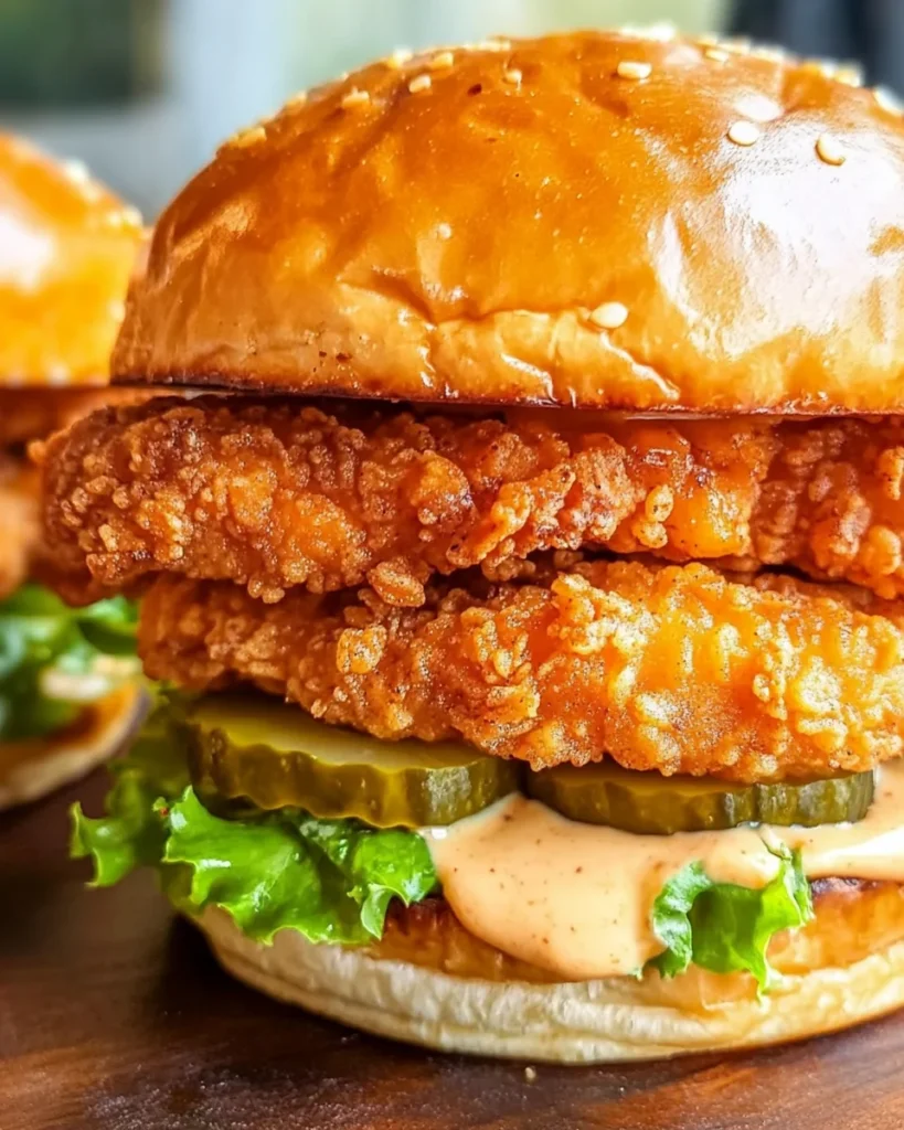 Spicy Chicken Sandwich with Creamy Homemade Sauce