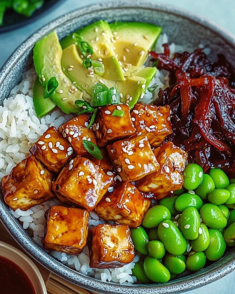Sticky Tofu Bowls
