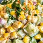 Street Corn Creamy Cucumber Salad