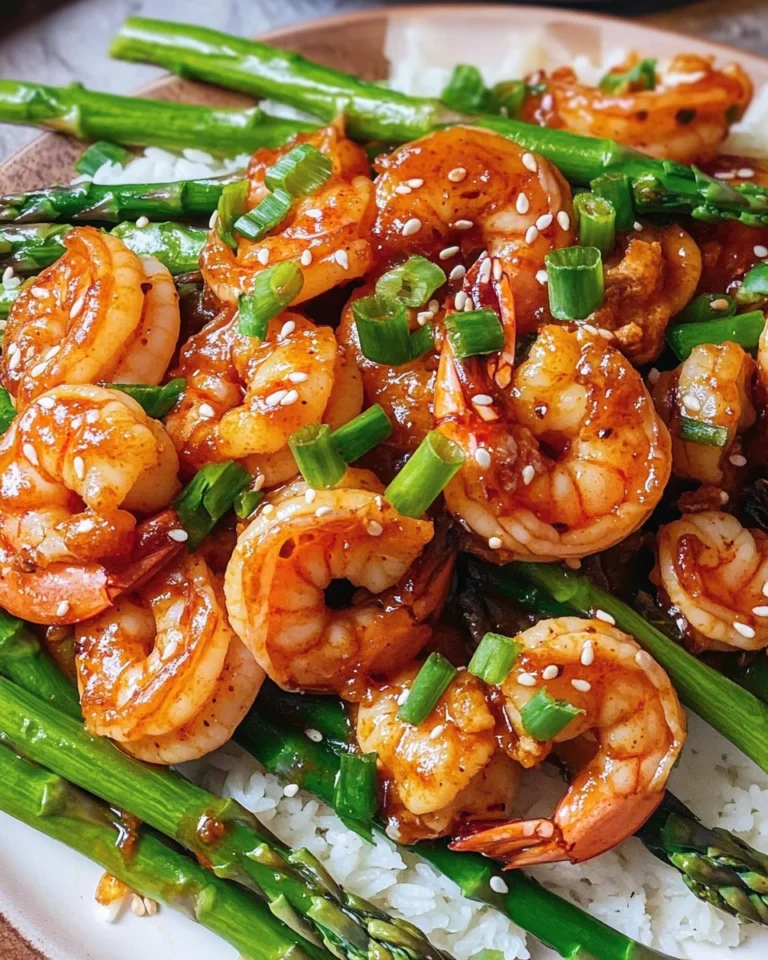 Sweet Chili Shrimp with Asparagus