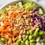 Thai Crunch Salad CPK Copycat (with peanut ginger sauce)