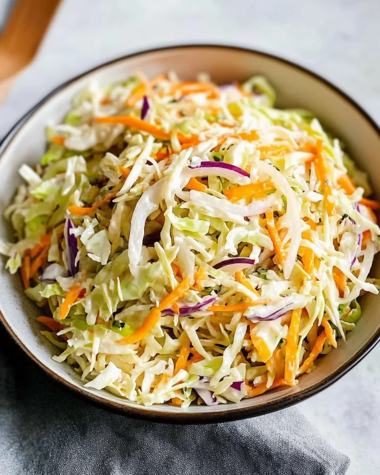 Vinegar Coleslaw Recipe (No Mayo Coleslaw)