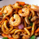 Yaki Udon with Shrimp