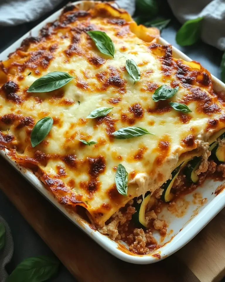 Zucchini Lasagna with Ground Turkey
