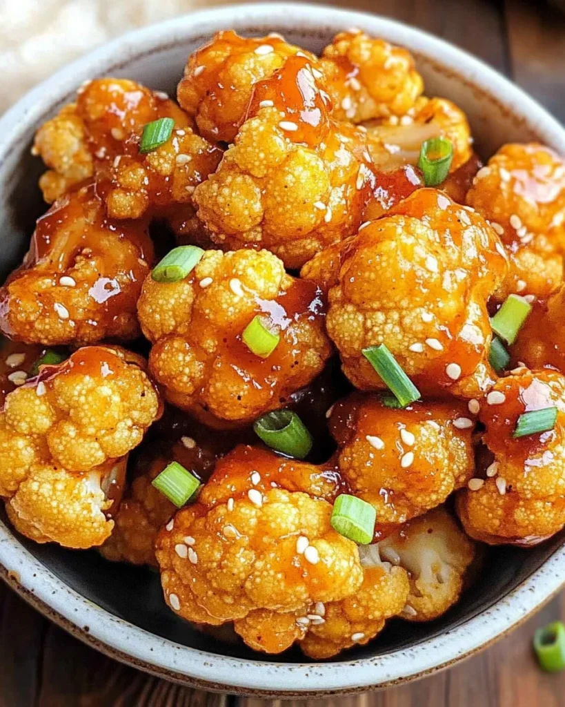 Air Fryer Honey Sriracha Cauliflower