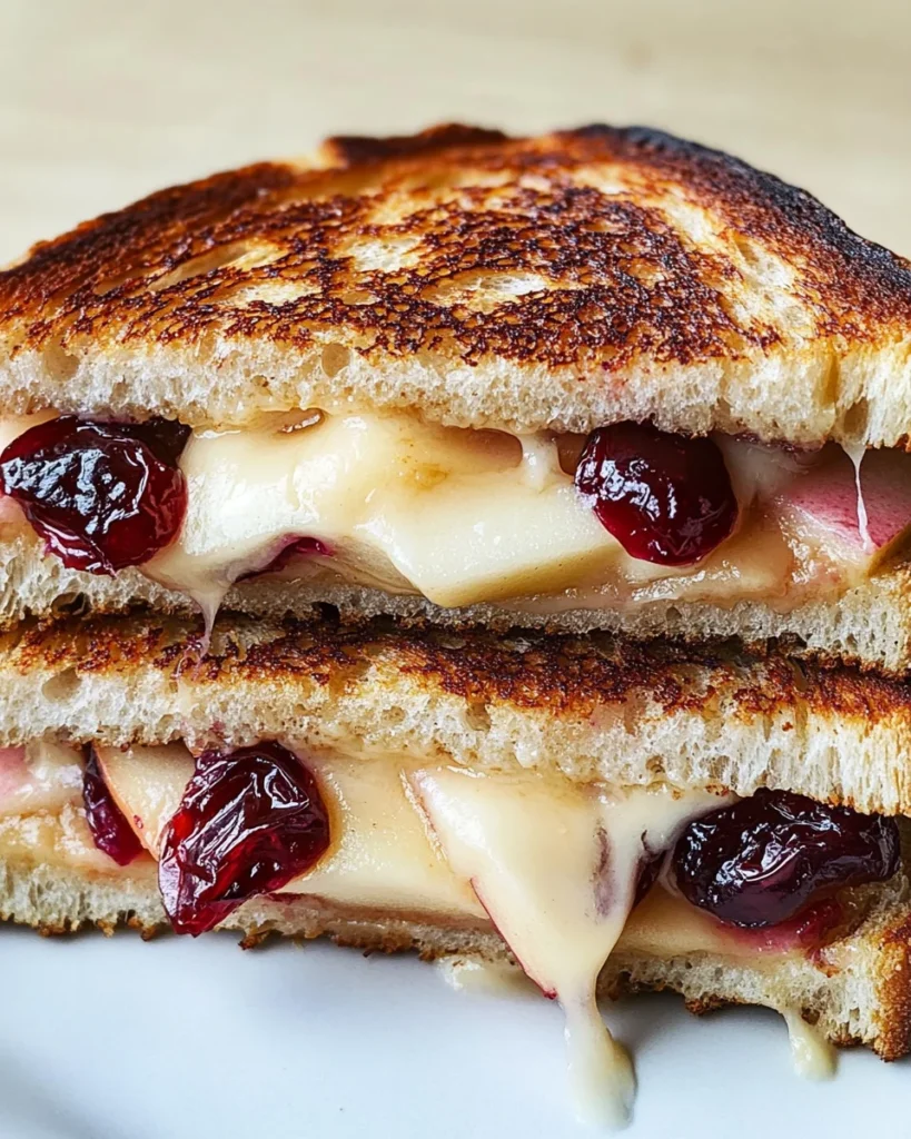Apple and Cranberry Grilled Cheese