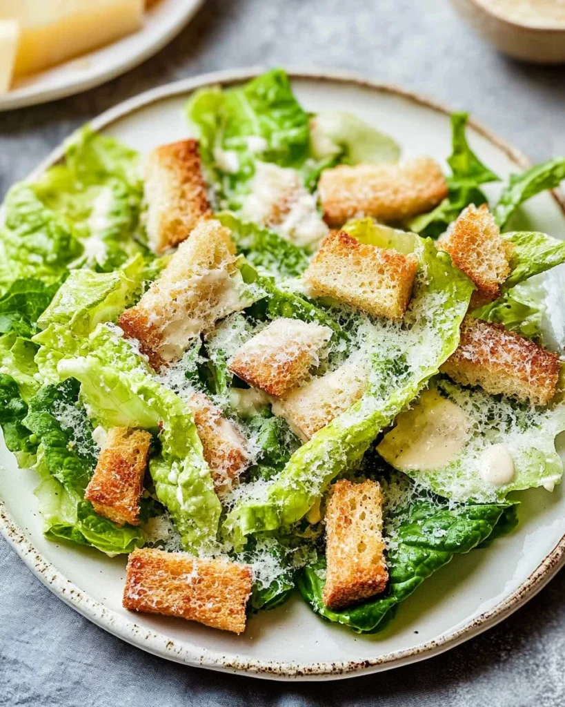 Best Caesar Salad Recipe with Salad Dressing from Scratch