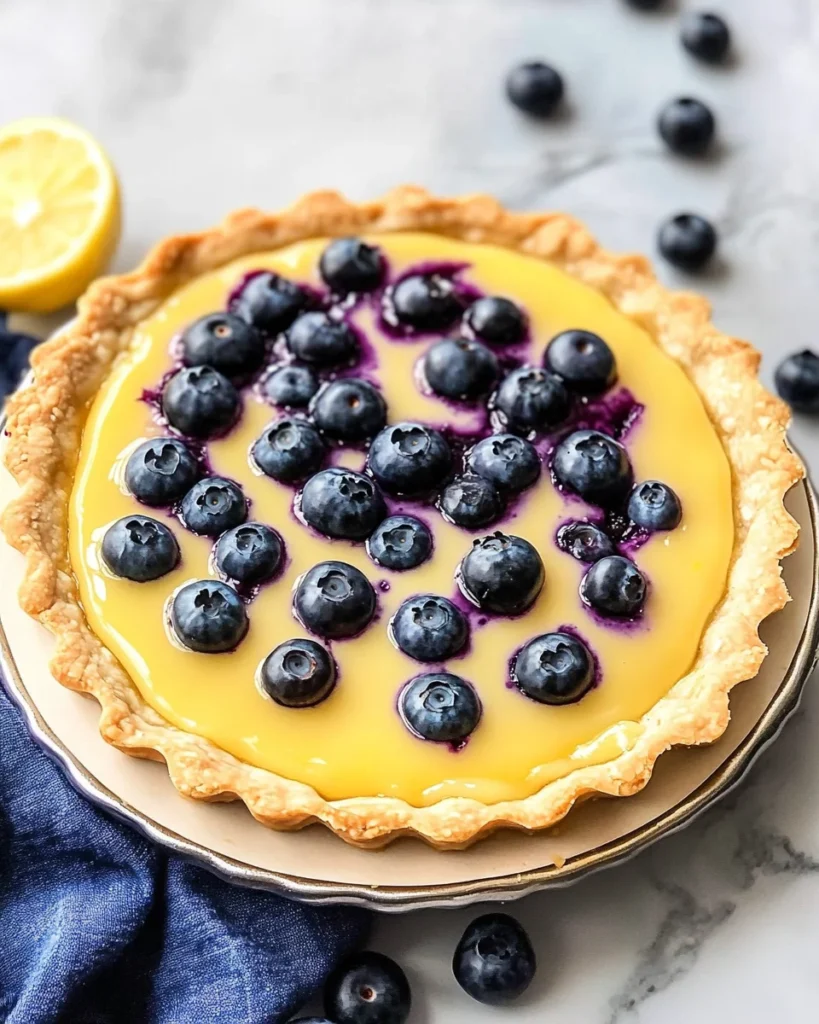 Blueberry–Lemon Curd Tart Recipe