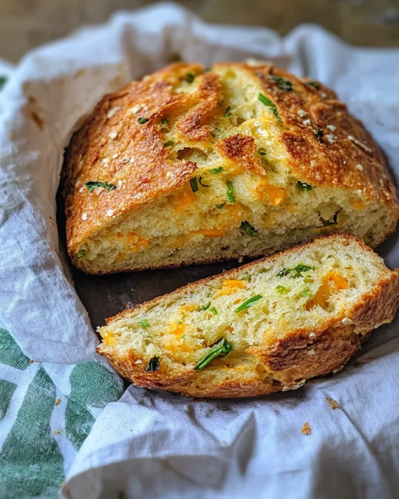 Cheddar and Green Onion Soda Bread