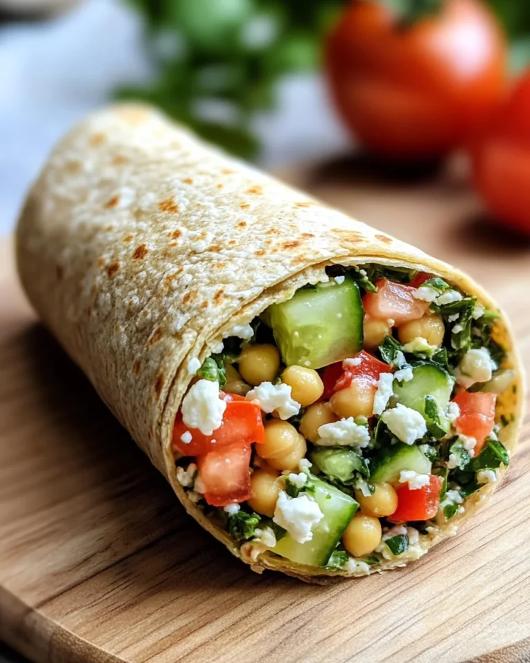Chickpea Salad Wraps