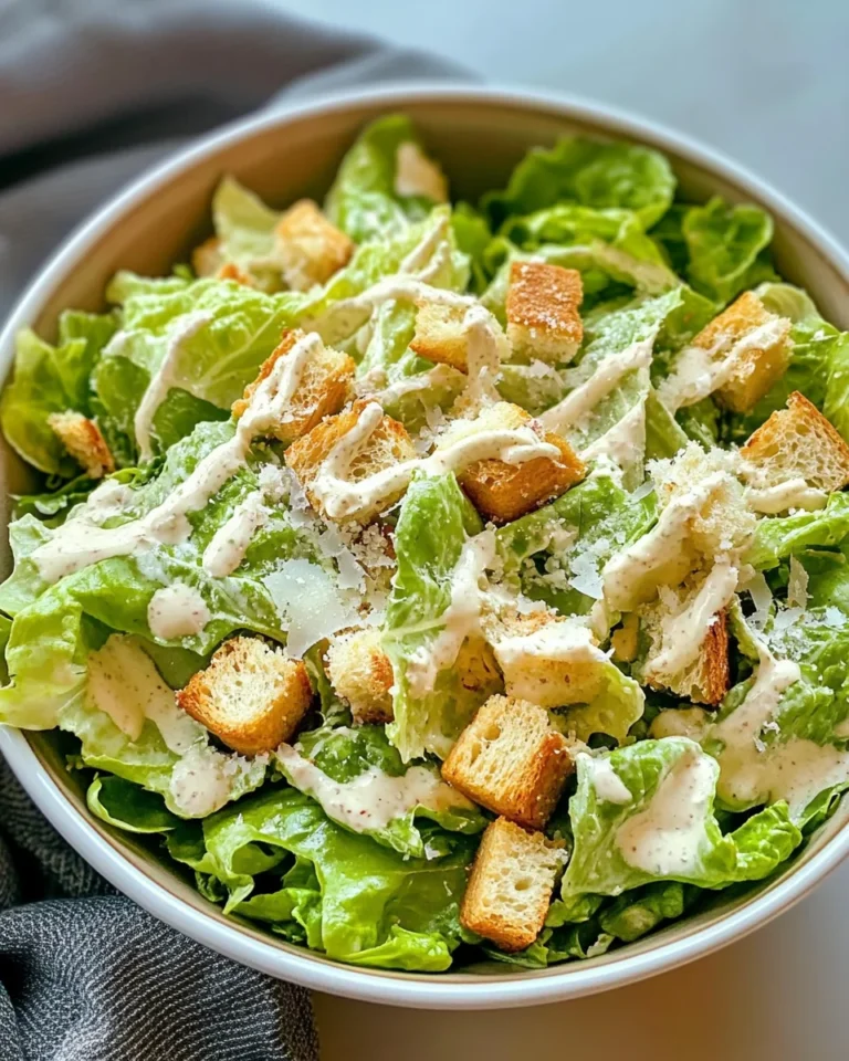 Classic Homemade Caesar Salad