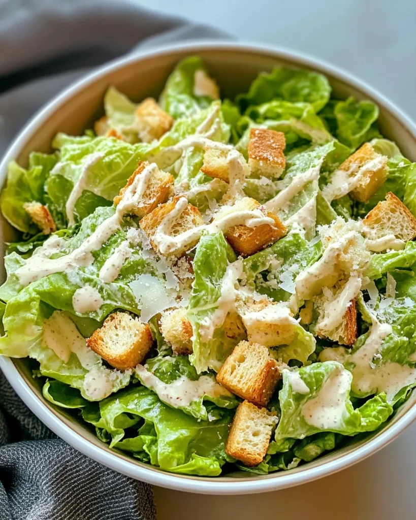 Classic Homemade Caesar Salad