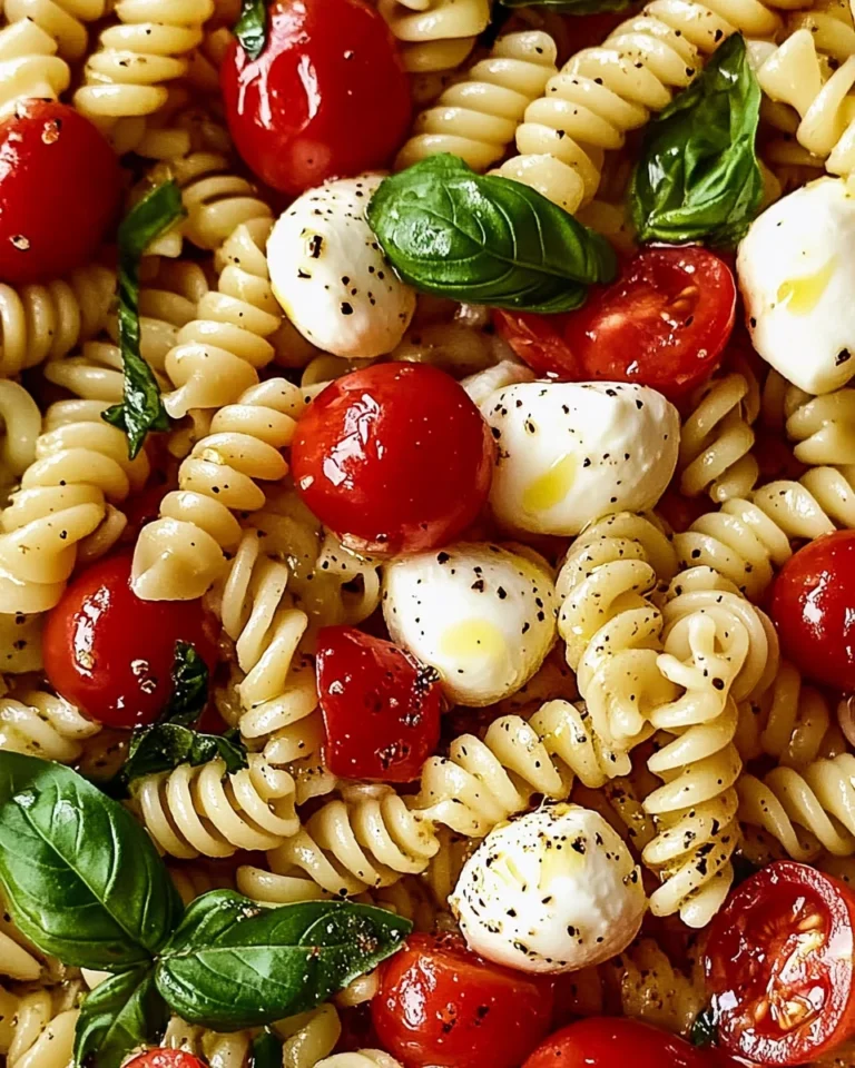 Creamy Caprese Pasta Salad
