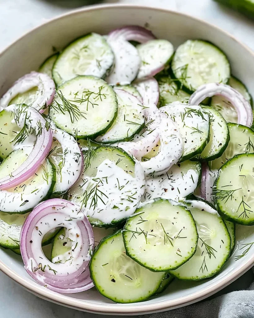 Creamy Cucumber Salad