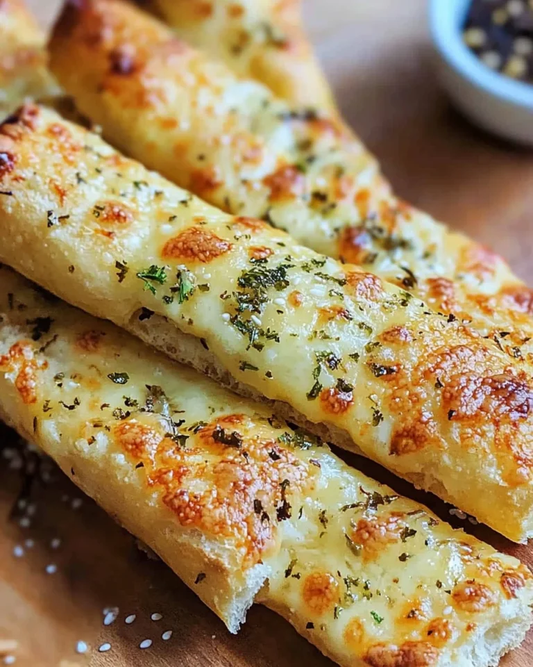 Crispy Sourdough Cheesy Breadsticks