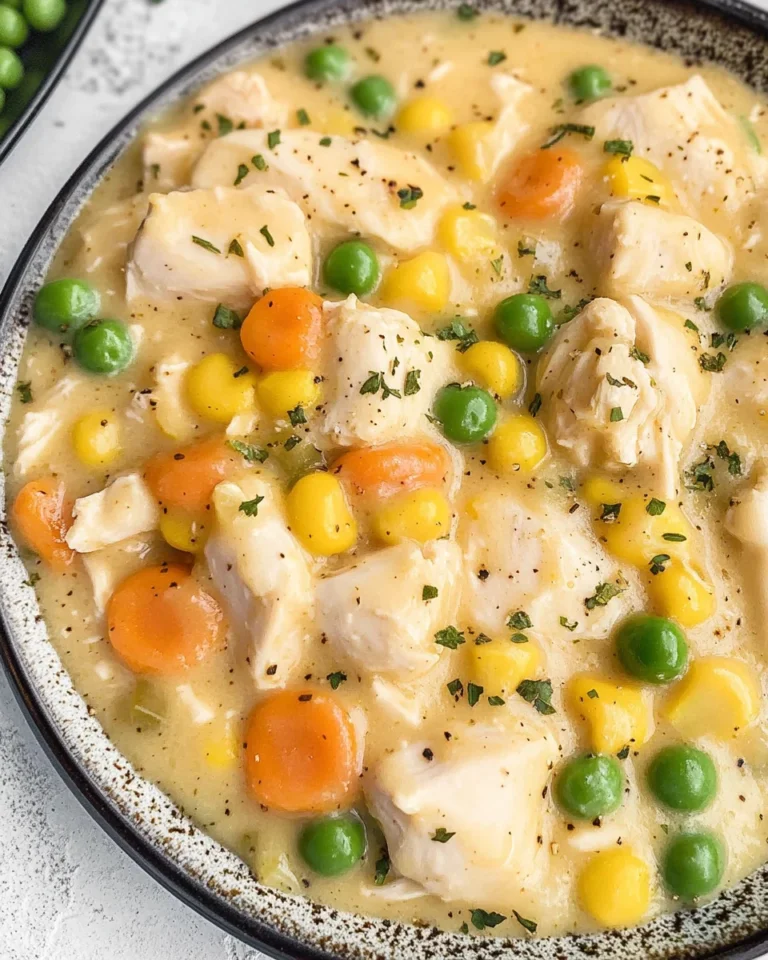 Crustless Chicken Pot Pie Recipe
