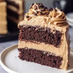 Dark Chocolate Espresso Cake with Brown Butter Frosting