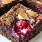 Decadent Raspberry Swirl Brownies