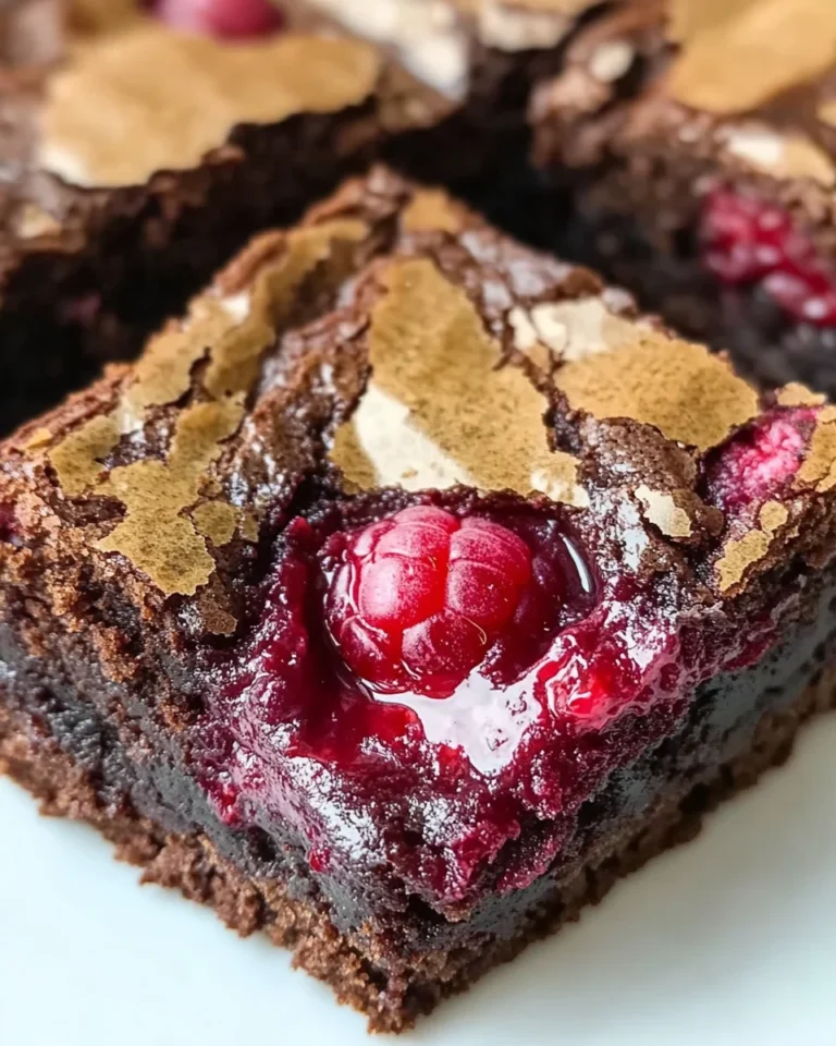 Decadent Raspberry Swirl Brownies