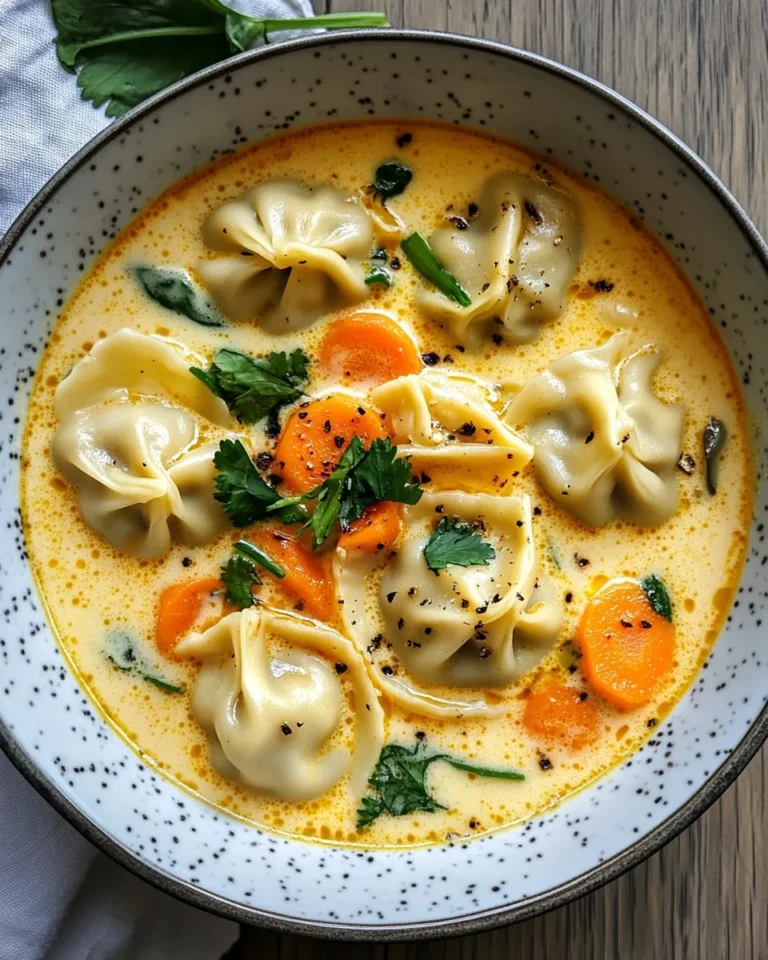 Easy Thai Coconut Curry Dumpling Soup