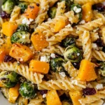 Fall Pasta Salad with Butternut Squash and Brussels