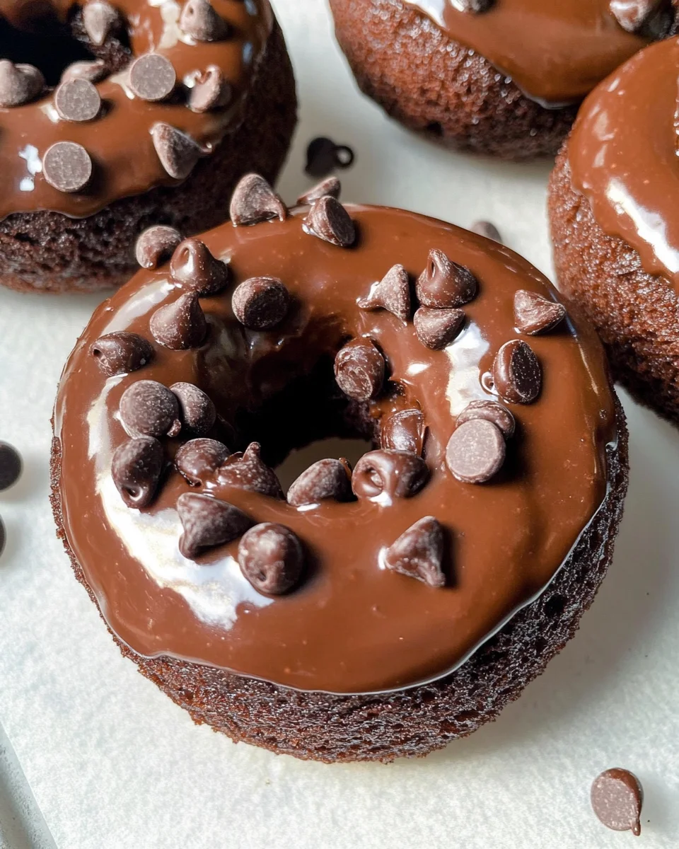 Healthy Chocolate Protein Donuts (Gluten Free, Paleo)