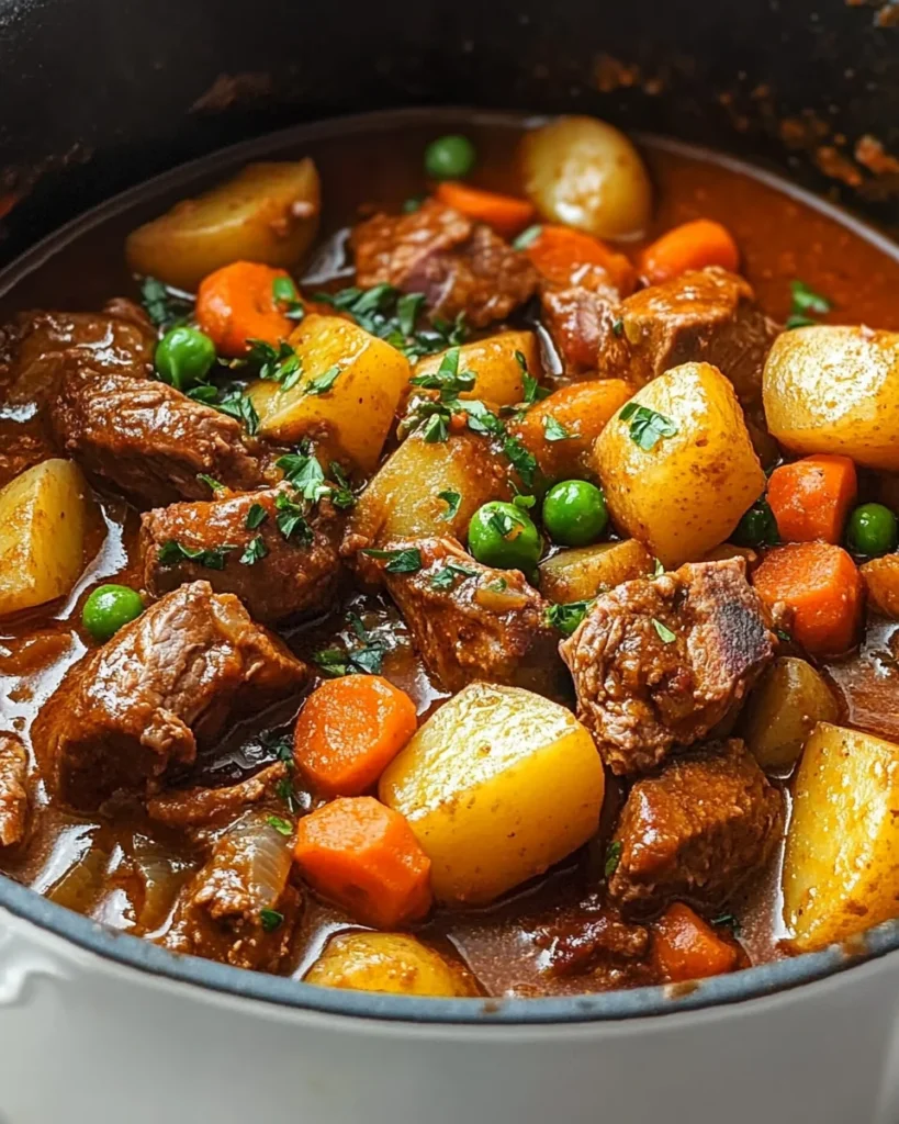 Instant Pot Moroccan Lamb Stew With Potatoes