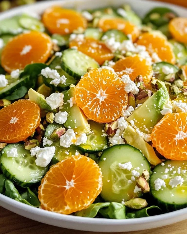 Irish Flag Clementine Cucumber Salad