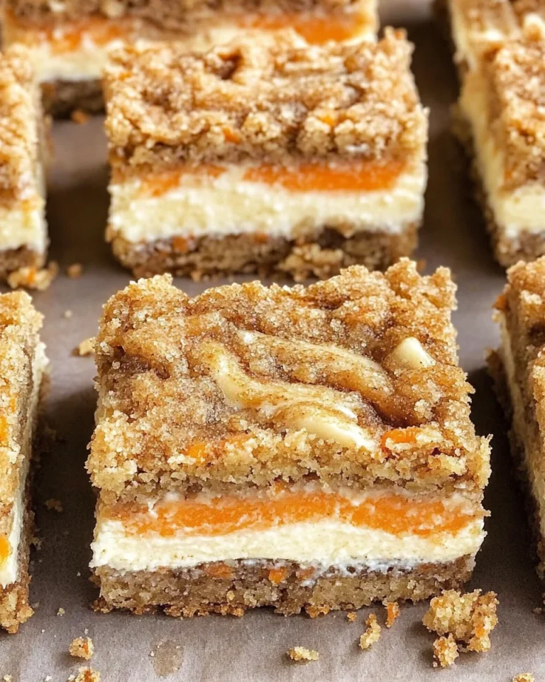 Irresistibly Indulgent Carrot Cake Cream Cheese Bars