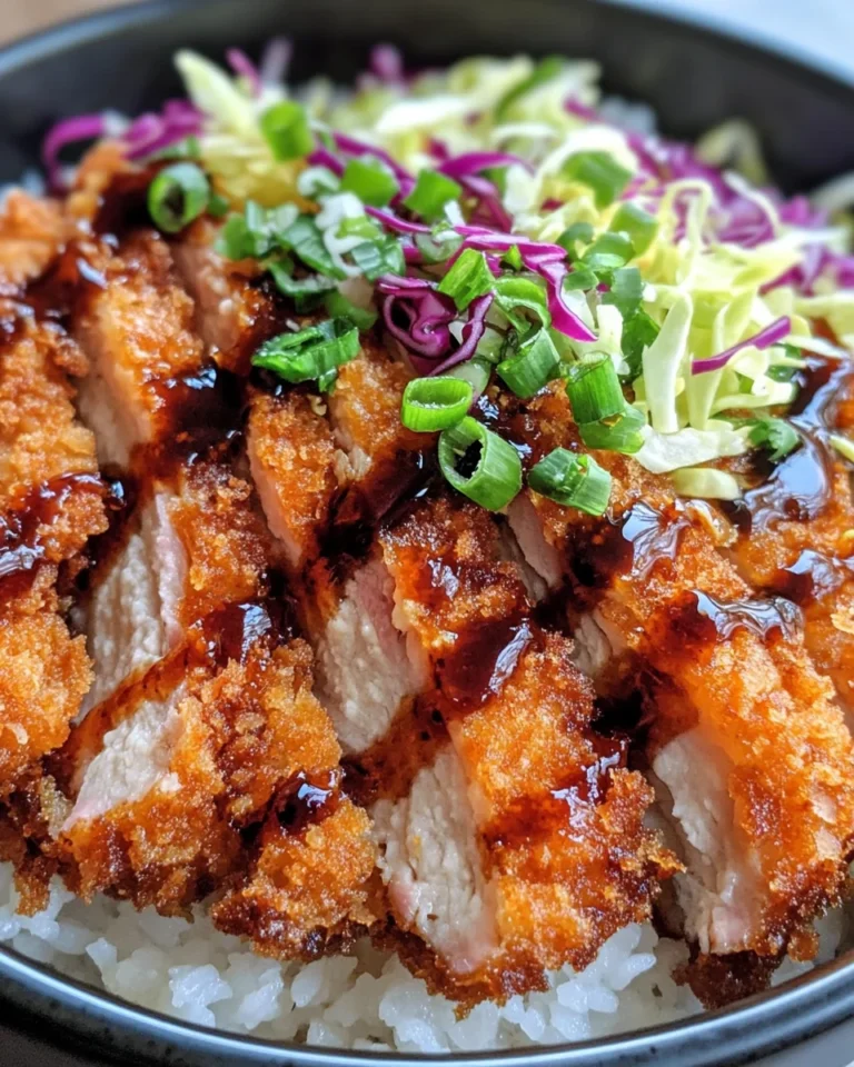 Japanese Katsu Bowls with Tonkatsu Sauce